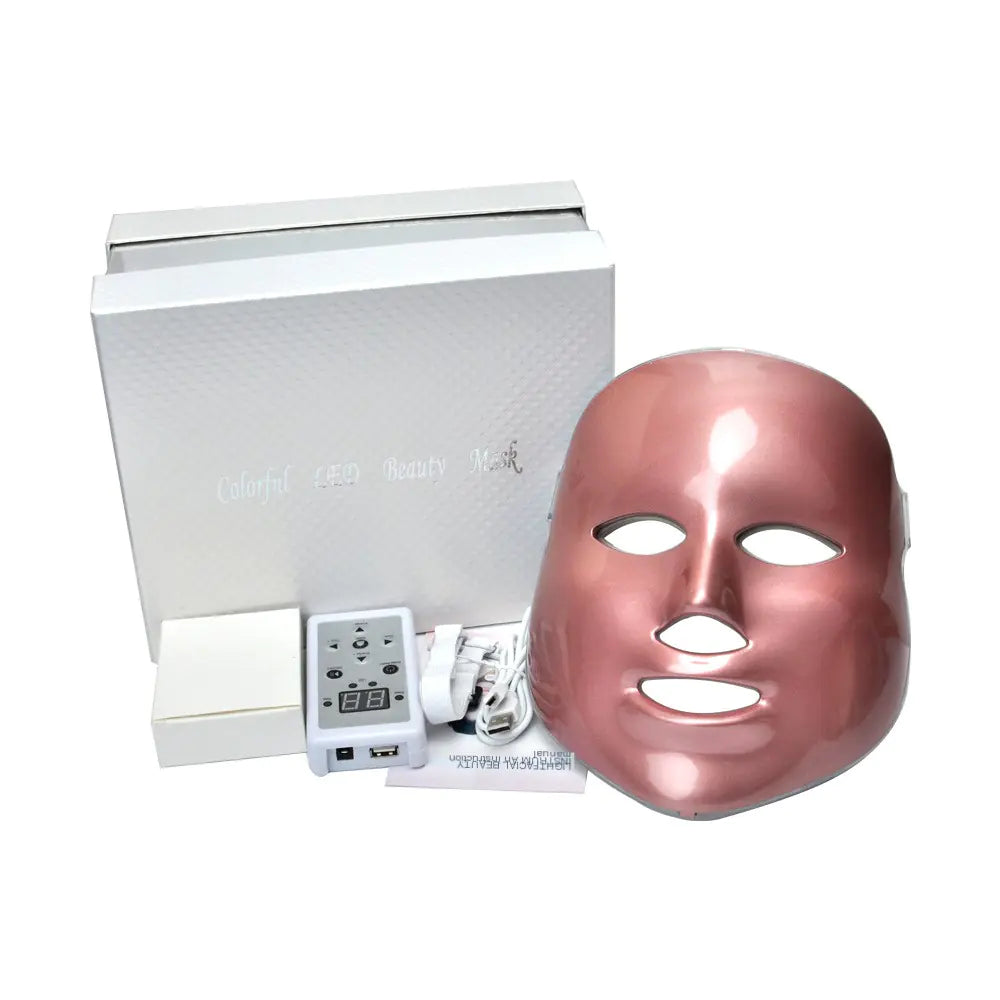 LED Beauty Mask with Seven Color Light Therapy