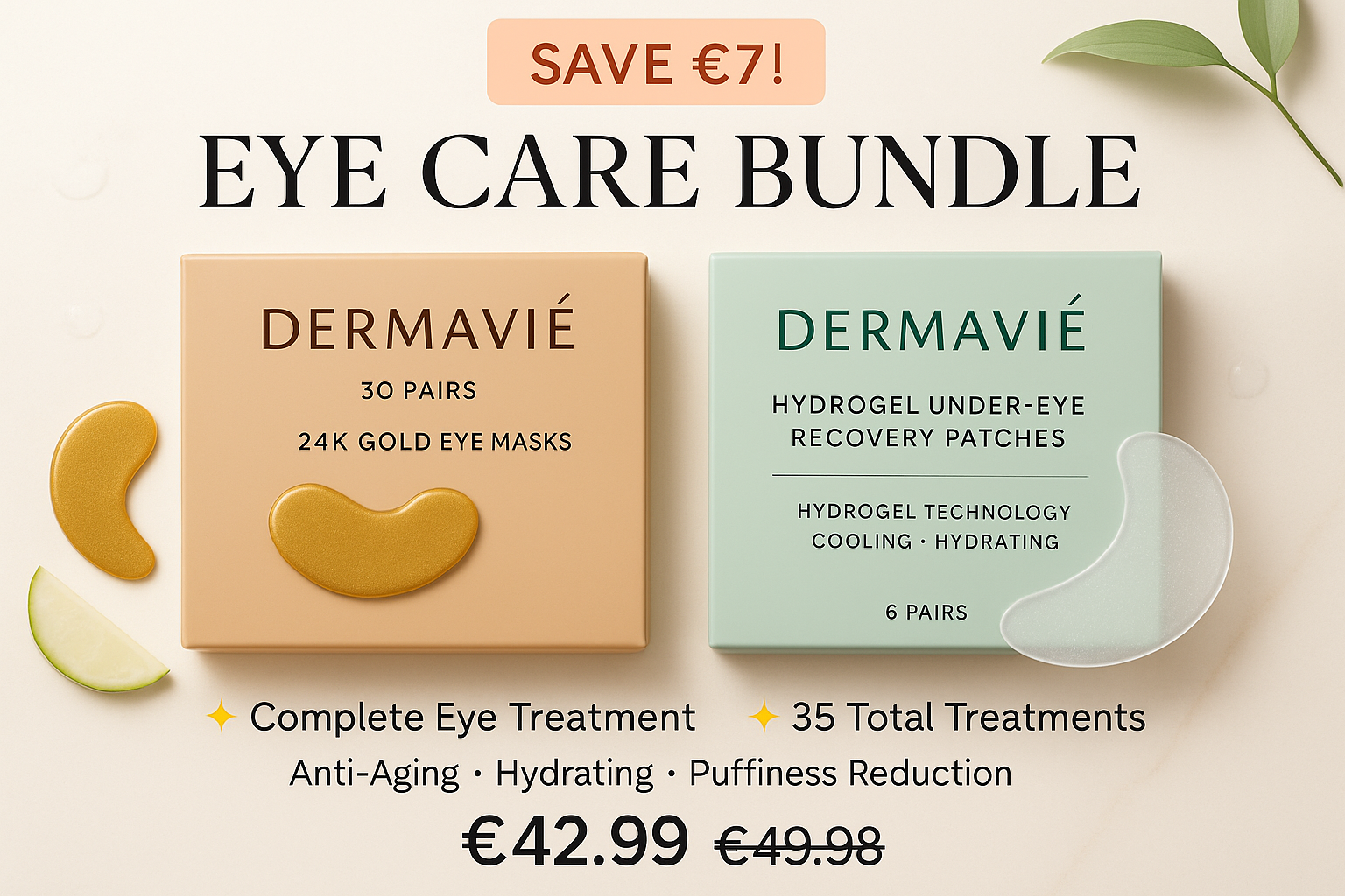 Eye Care Bundle - Gold Masks + Hydrogel Patches