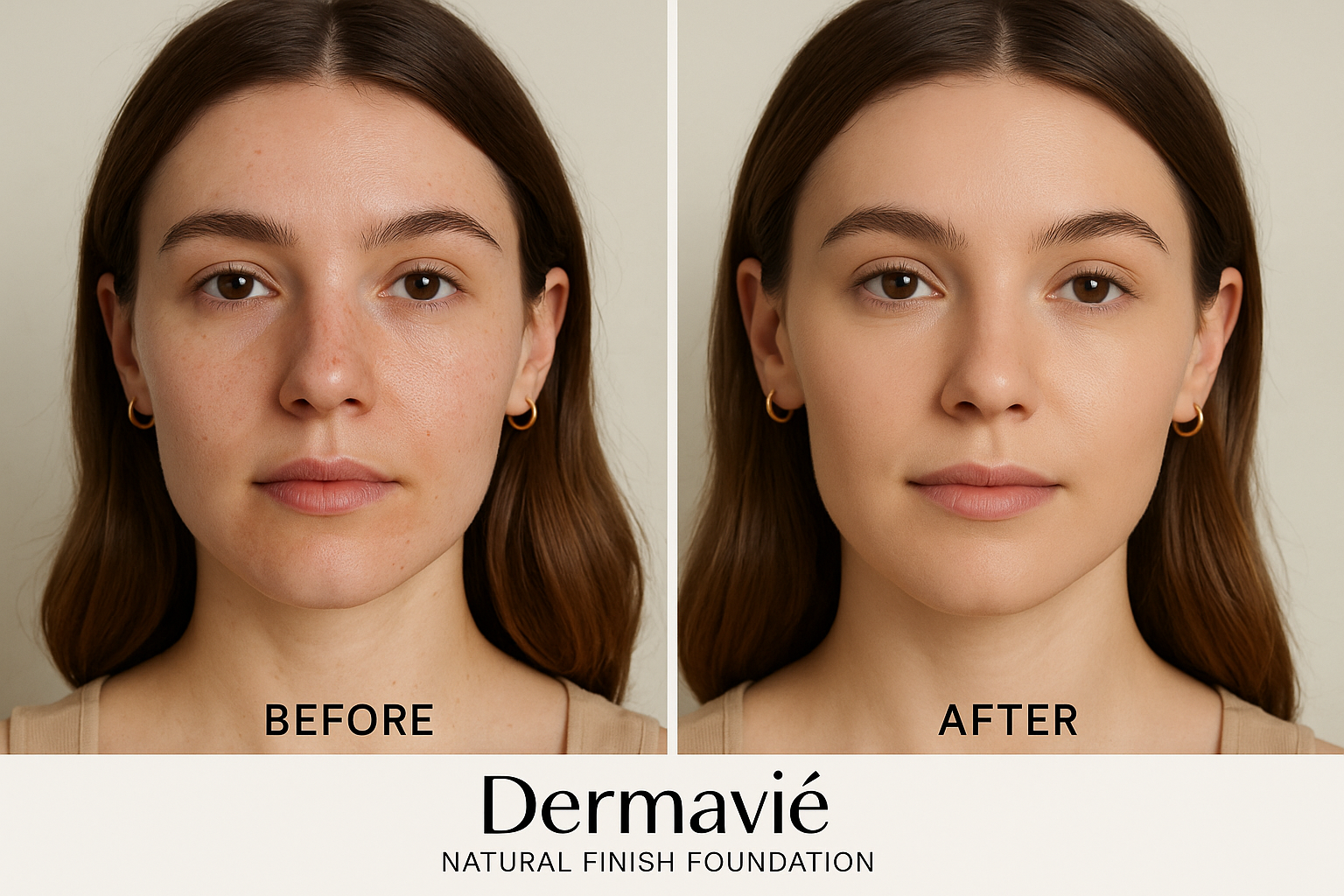 Realistic Foundation Before/After
