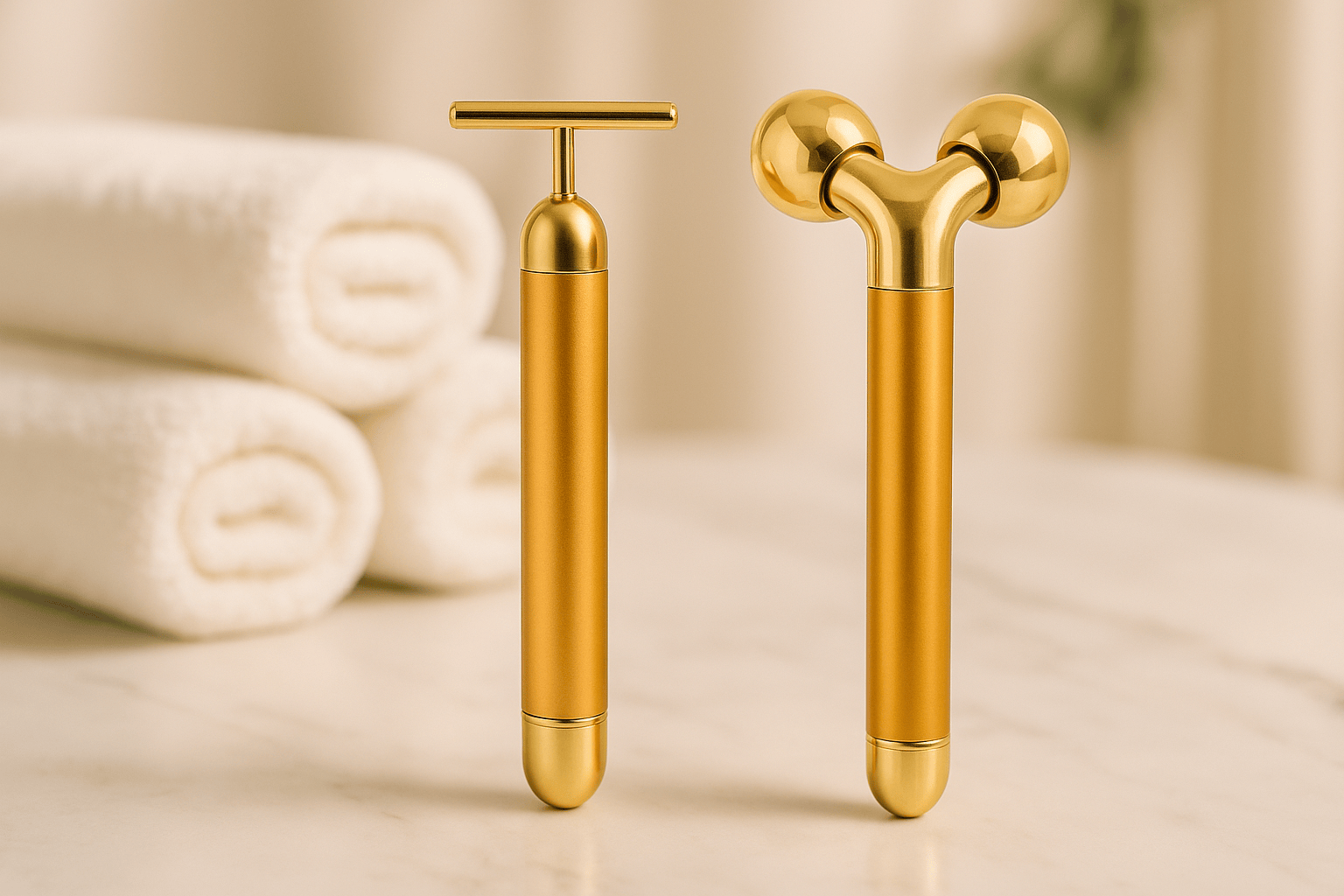Electric Facial Roller Gold Stick - Dermavié